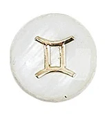 Mušlovina - Blíženci, 8~8.5x3.5~4.5mm