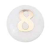 Mušlovina - číslo 8, 8x4,5mm