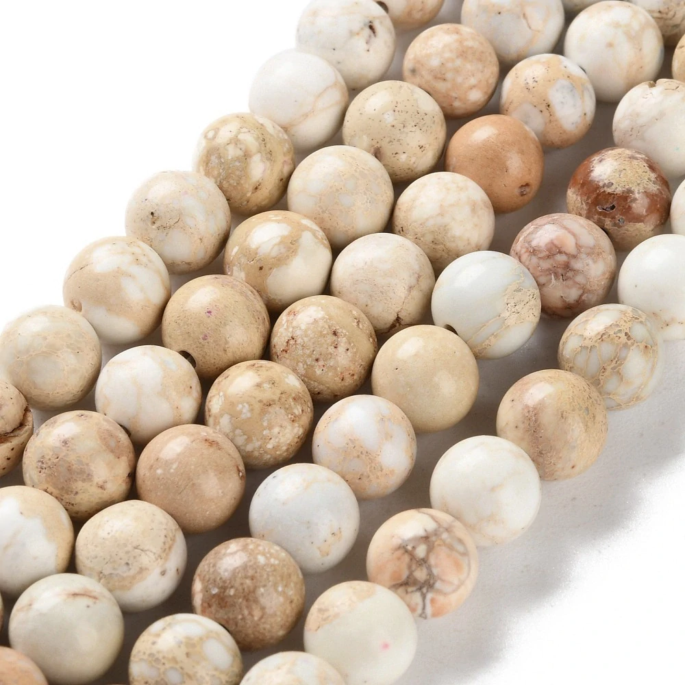 Regalit krémový, 8-9 mm, půlšňůra 18 cm (cca 23 ks)