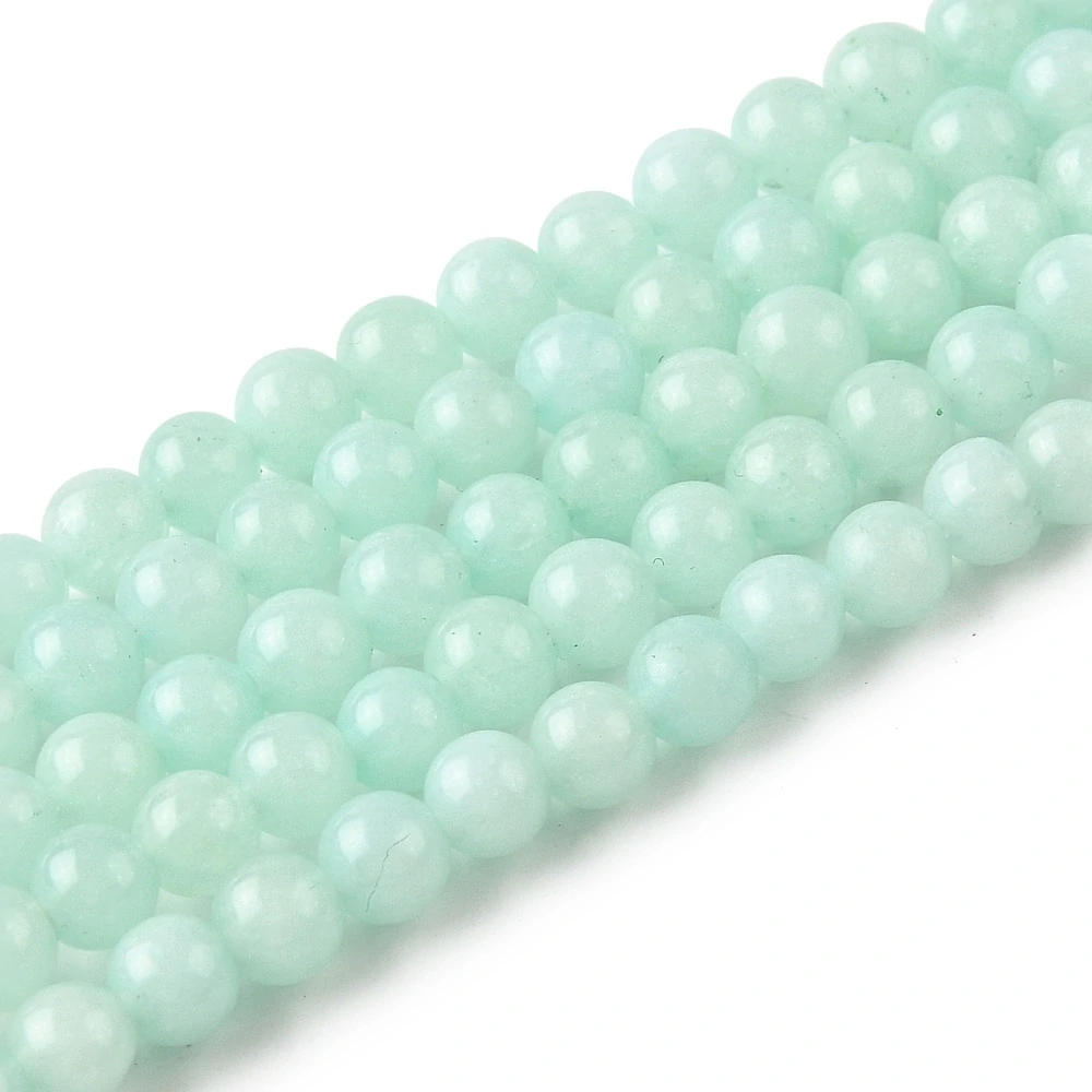 Jadeit světle zelený, 4-4,5 mm, šňůra 38 cm (cca 92 korálků)