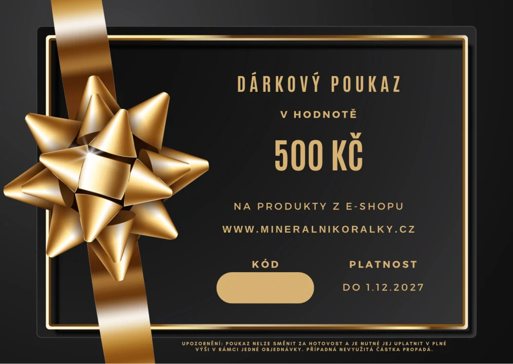 Dárkový poukaz v hodnotě 500 Kč