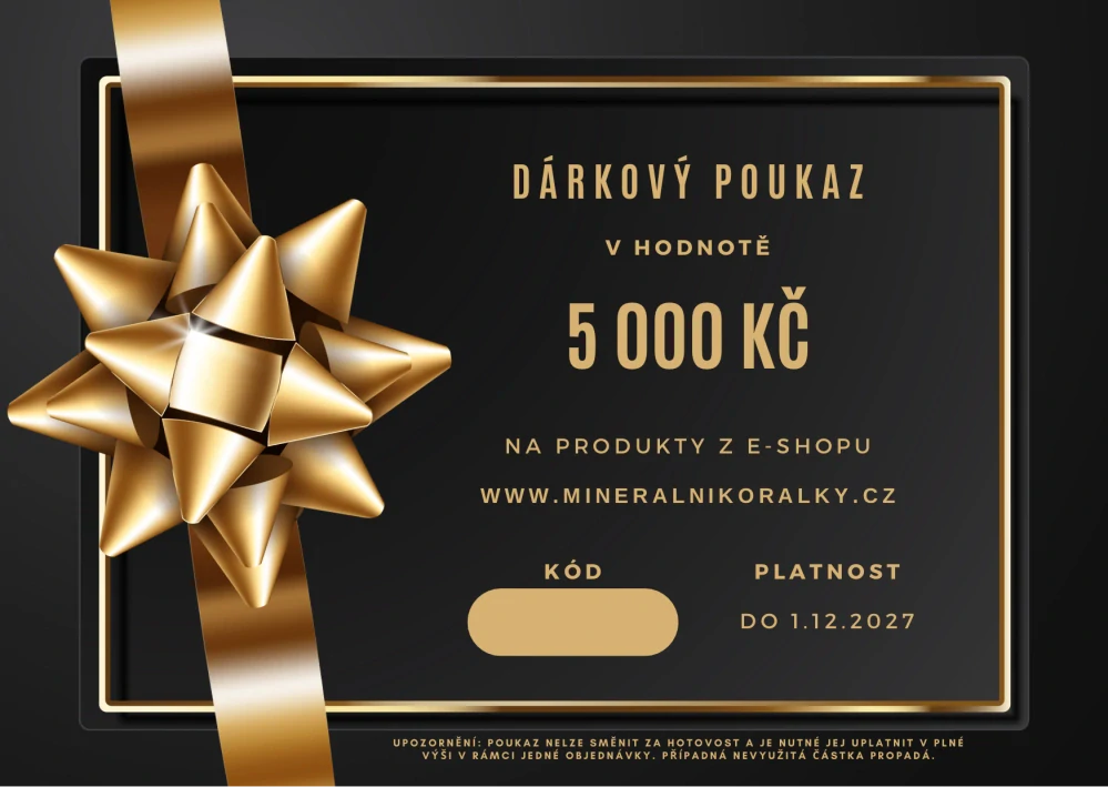 Dárkový poukaz v hodnotě 5000 Kč
