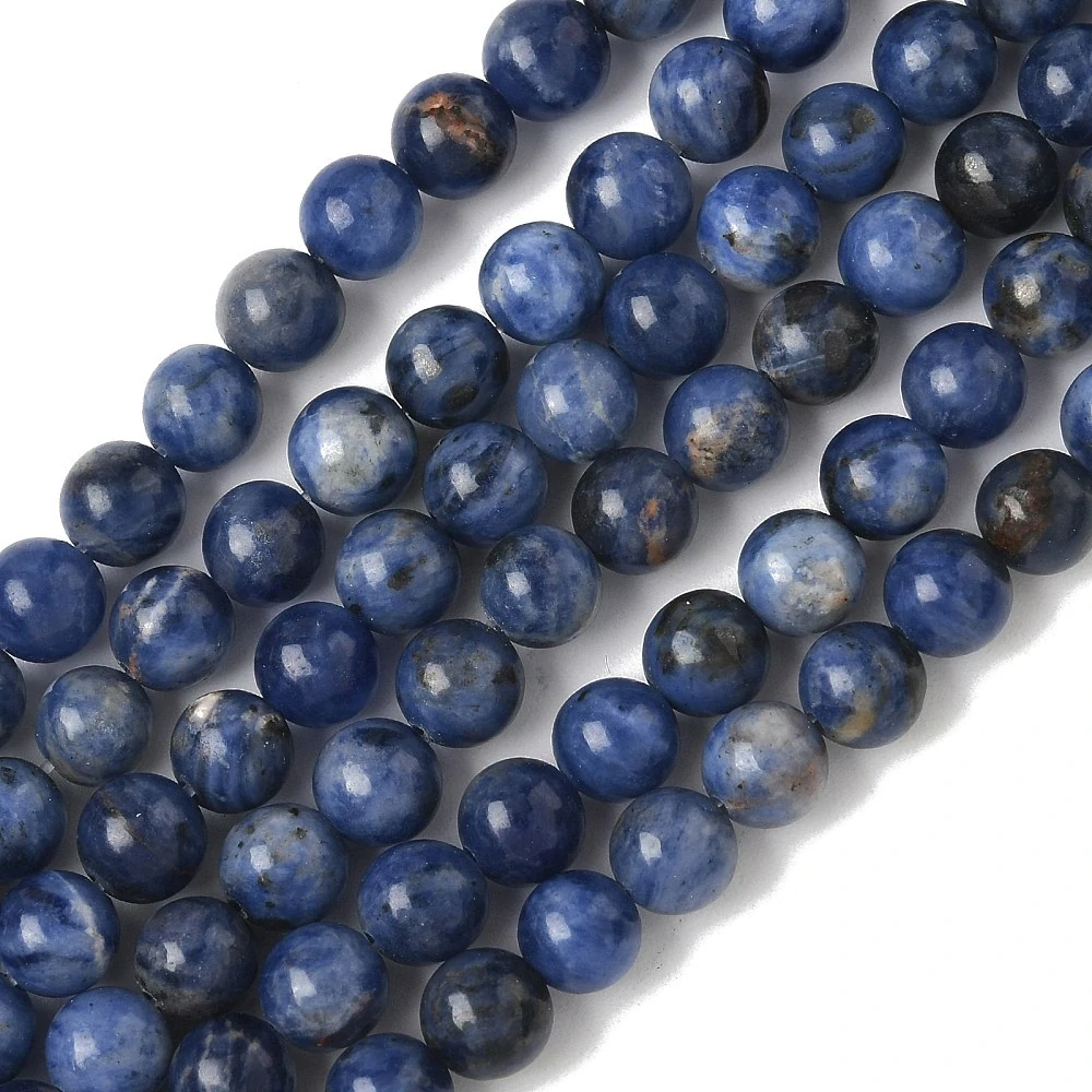 Sodalit 6 mm, půlšňůra 19 cm