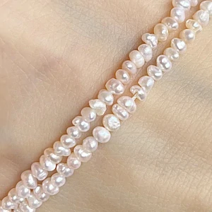 Říční perly, kvalita B, cca 2-3,5 mm, balení 5 ks