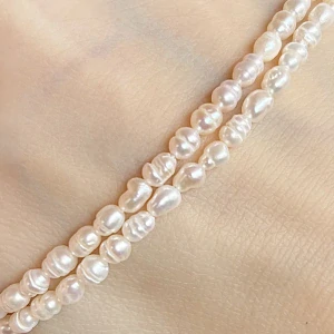 Říční perly, kvalita A, cca 3-3,5 mm, balení 5 ks