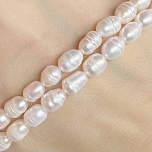 Říční perly, 6~7x5~5.5mm, balení 5 ks