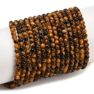 Tygří oko, kvalita A, 3-3,5 mm, šňůra 38 cm (cca 120 korálků)