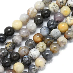 Merlinit, 6 mm, šňůra 38 cm (cca 66 korálků)