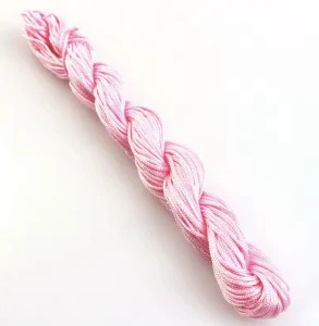Nylonová šňůrka světle růžová, Ø 1mm, návin 20 m