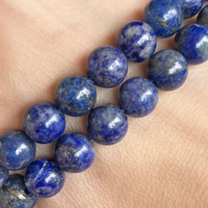 Lapis lazuli, 6,5-7 mm, balení 5 ks
