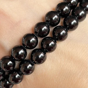 Onyx černý, kvalita A, 8 mm, balení 5 ks