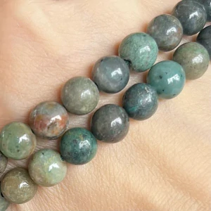 Chryzokol, 8 mm, balení 5 ks