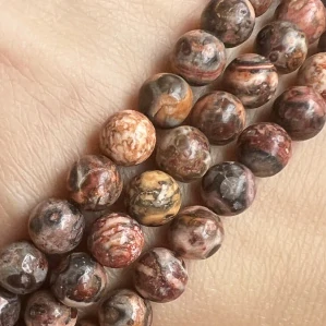 Jaspis leopardí, 6,5-7 mm, balení 5 ks