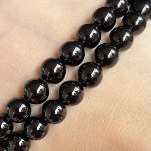 Turmalín černý, kvalita AA, 8-8,5 mm, balení 5 ks