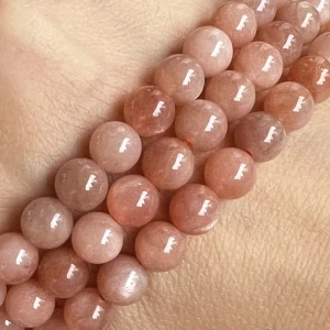 Sluneční kámen, 6-6,5 mm, balení 5 ks