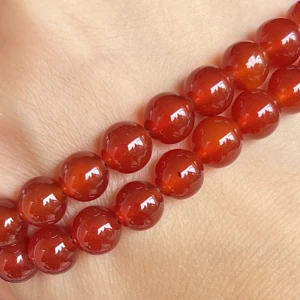 Karneol, 8 mm, balení 5 ks 