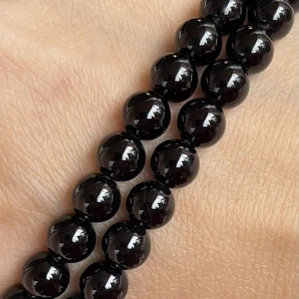 Onyx černý, kvalita A, 6 mm, balení 5 ks