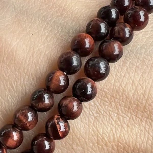 Býčí oko, 4,5-5 mm, šňůra 38 cm (cca 86 korálků)