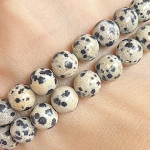 Jaspis dalmatin 8 mm, balení 5 ks