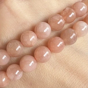 Sluneční kámen, 8 mm, balení 5 ks