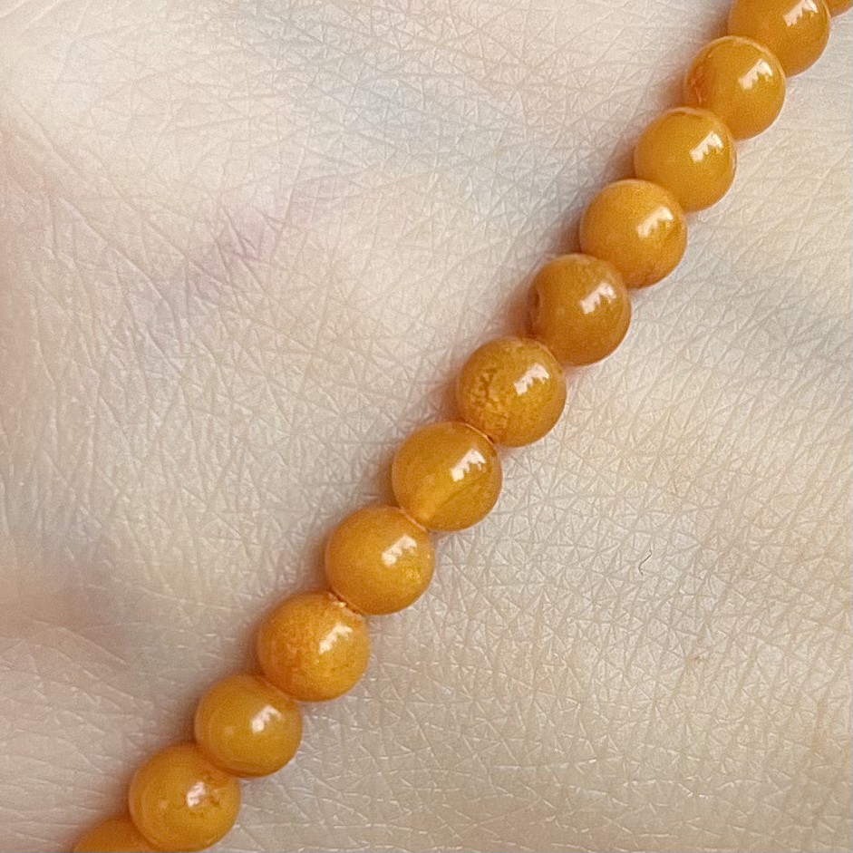 Jantar, 4,5 mm, balení 5 ks