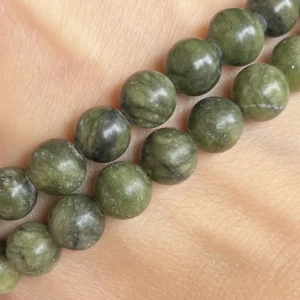 Jadeit čínský 8 mm, balení 5 ks