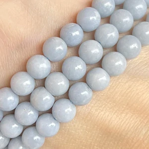 Angelit, 6,5-7 mm, půlšňůra 19 cm (cca 29 korálků)