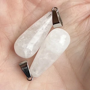 Přívěsek kapka - křišťál, 28x10 mm