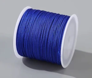 Polyesterová šňůrka tmavě modrá, 0,8 mm, návin cca 120 m