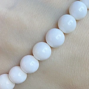 Korálky z lasturových perel zévy obrovské, 8 mm, balení 5 ks