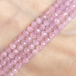 Kunzit, kvalita AA, 3-3,5 mm, balení 5 ks