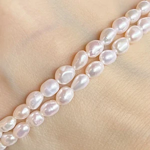 Říční perly, cca 5x4 mm, balení 5 ks