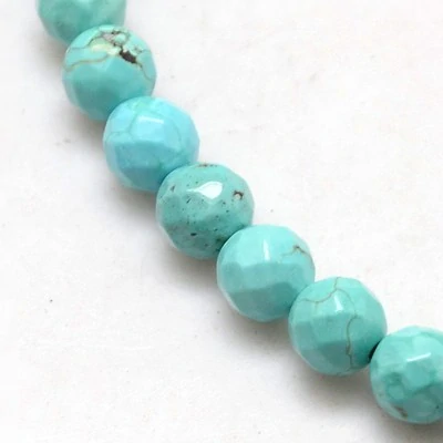 Tyrkenit fasetovaný rondelky, 3-3,5x2 mm, šňůra 38 cm (cca 95 ks)
