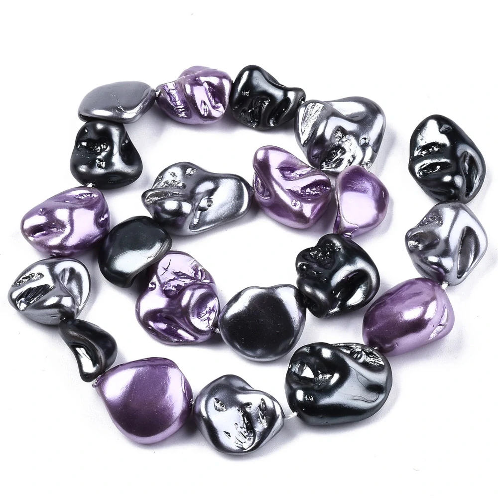Nugety z lastur velké, 13-22 mm, půlšňůra 19 cm