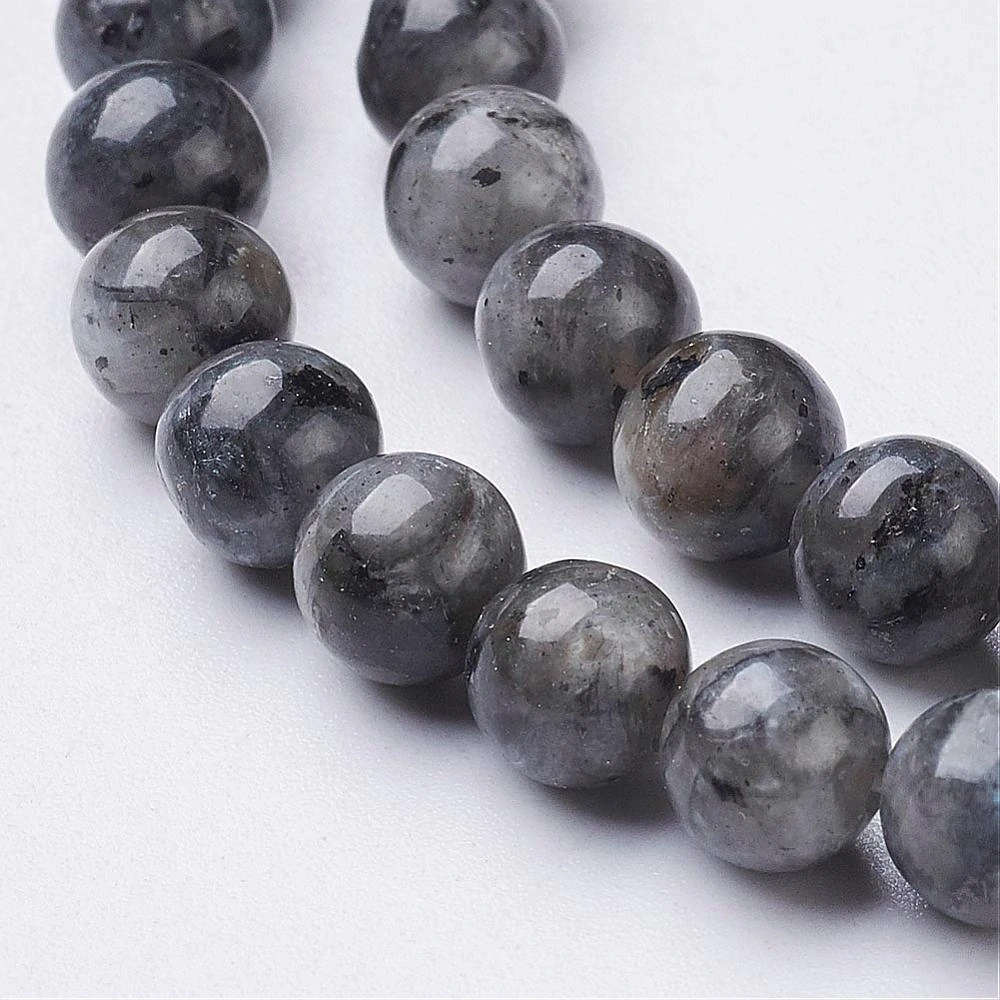 Larvikit 6 mm, šňůra 38 cm (cca 47 korálků)