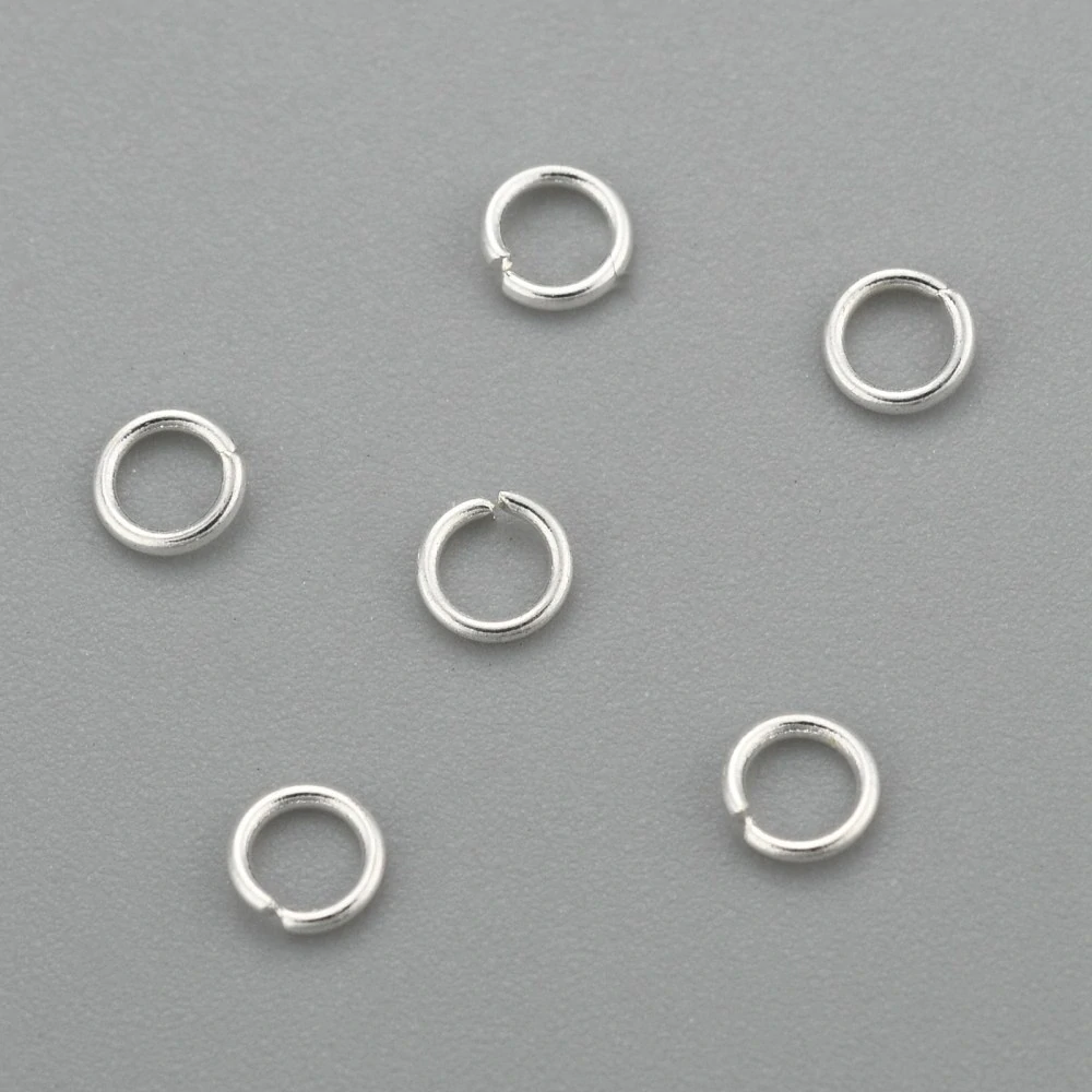 Spojovací kroužek světle stříbrný - ocel, 3x0,5 mm, balení 10 ks