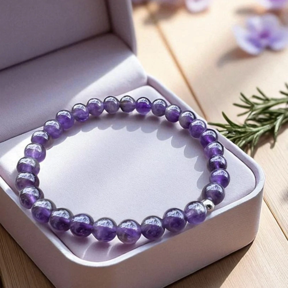 Ametyst, 6 mm, balení 5 ks