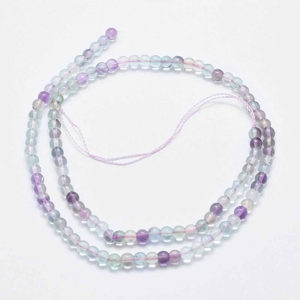 Fluorit, 4,5-5 mm, šňůra 38 cm (cca 89 ks)