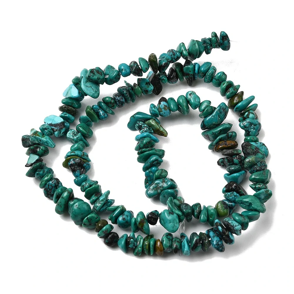 Tyrkys hubejský, 4,5-14 mm, šňůra 38 cm