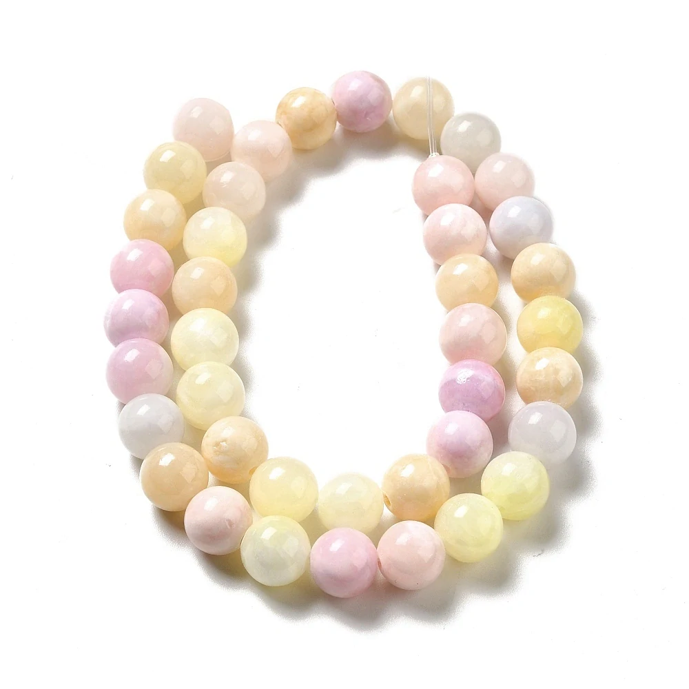 Jadeit - jarní mix, 4-4,5 mm, balení 5 kusů