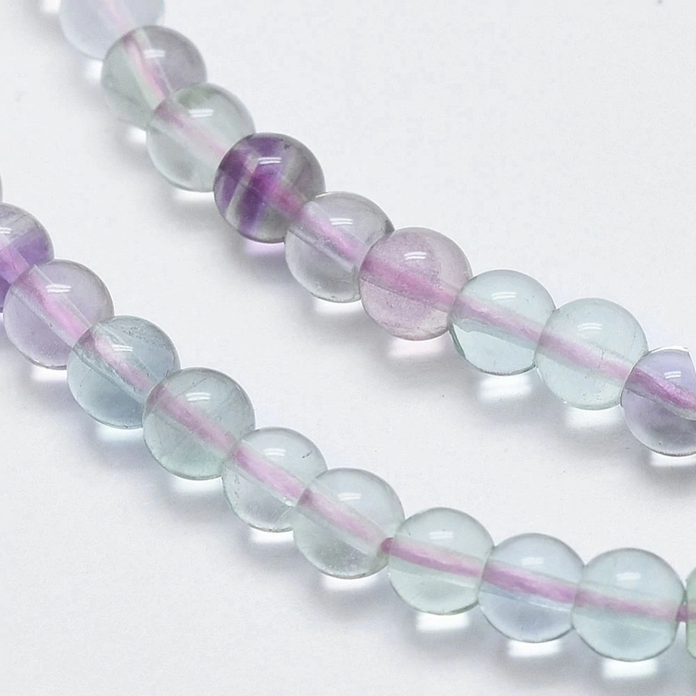 Fluorit, 4,5-5 mm, šňůra 38 cm (cca 89 ks)