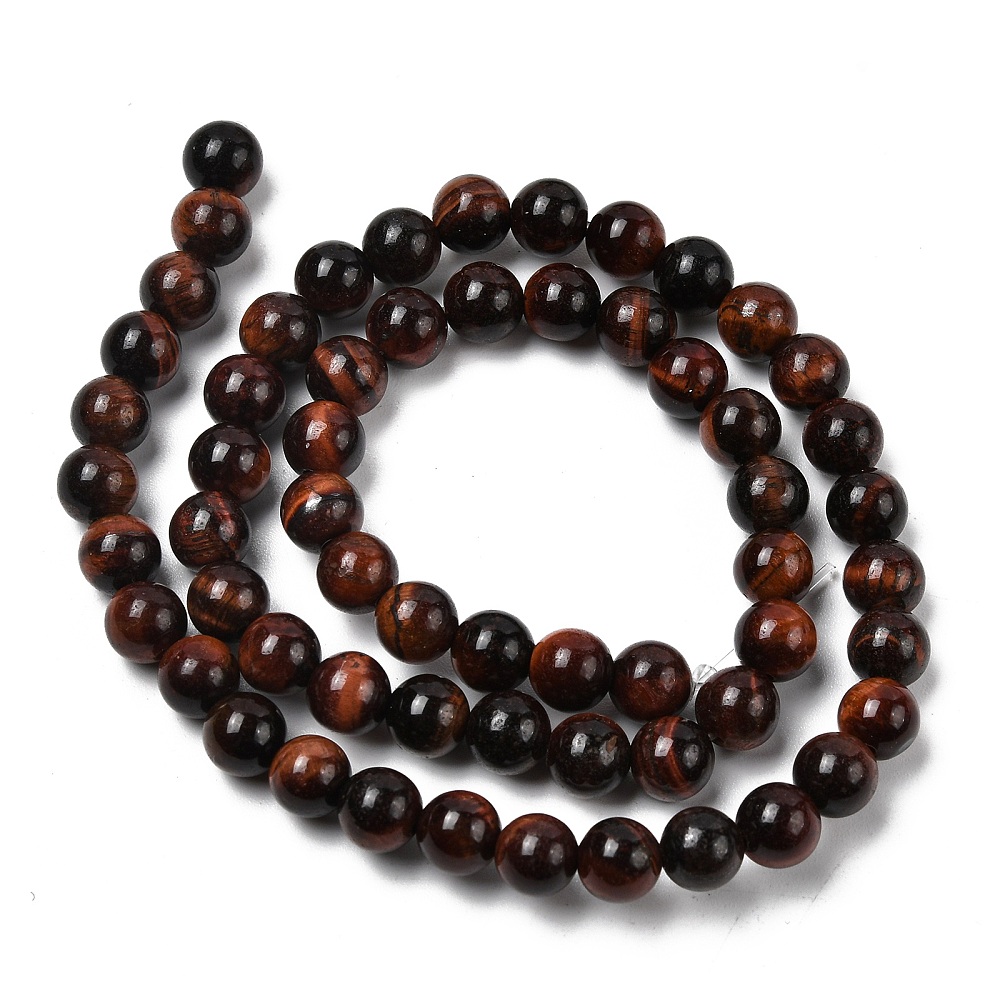 Býčí oko, 6-6,5 mm, šňůra 38 cm (cca 60 korálků)