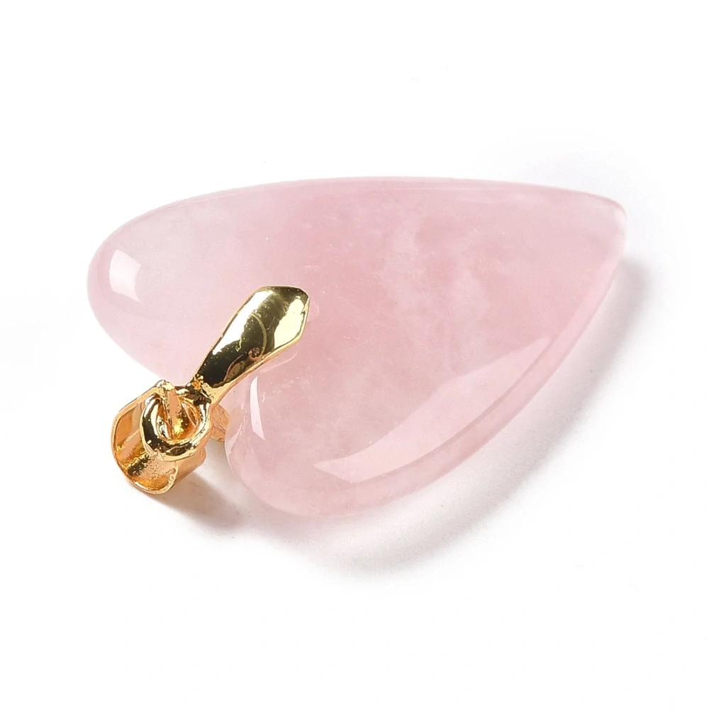 Přívěsek srdce velké - růženín, 30x20x8 mm
