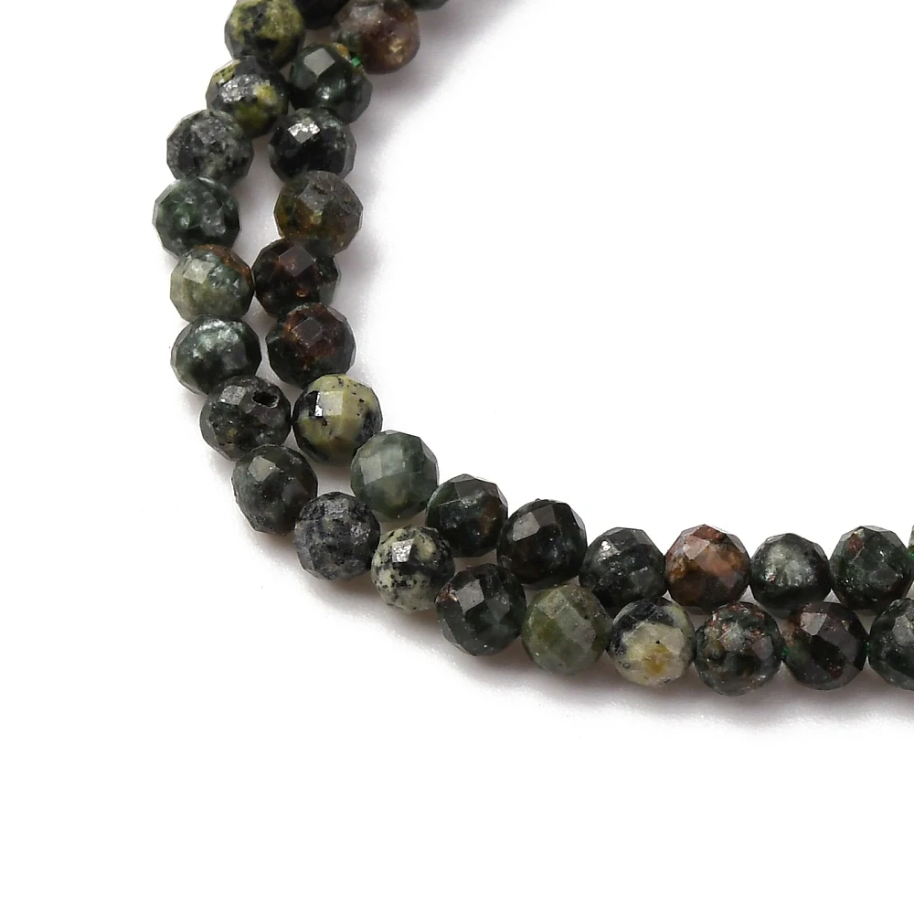 Serafinit, kvalita B, 3-3,5 mm, šňůra 38 cm