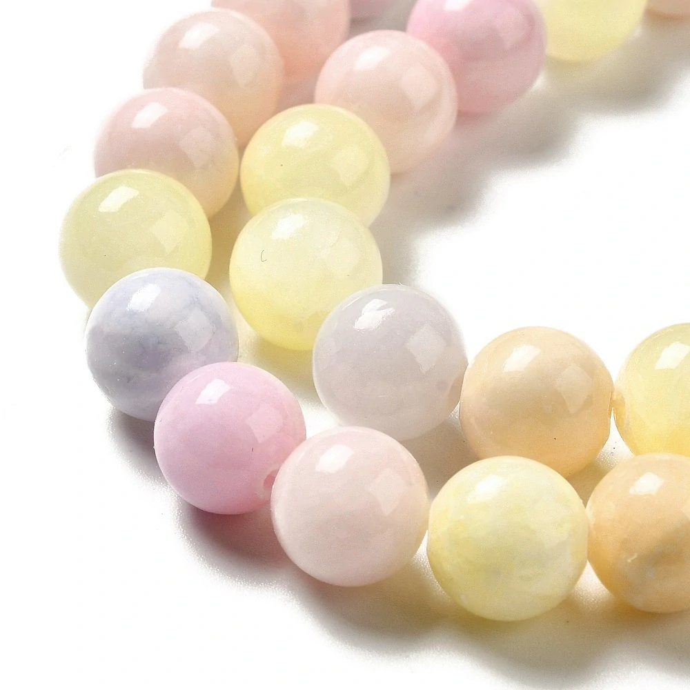Jadeit - jarní mix, 4-4,5 mm, balení 5 kusů