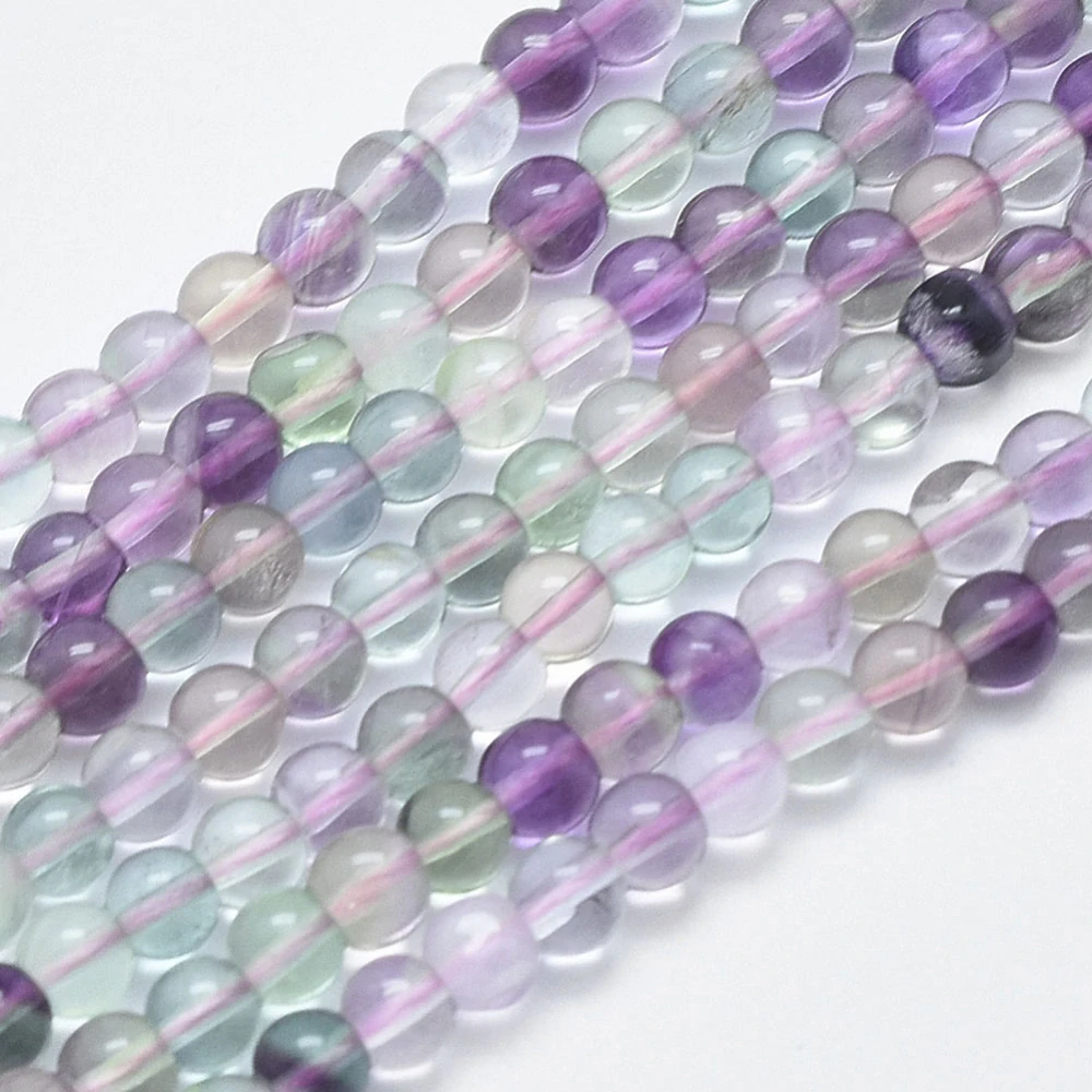 Fluorit, 4,5-5 mm, šňůra 38 cm (cca 89 ks)