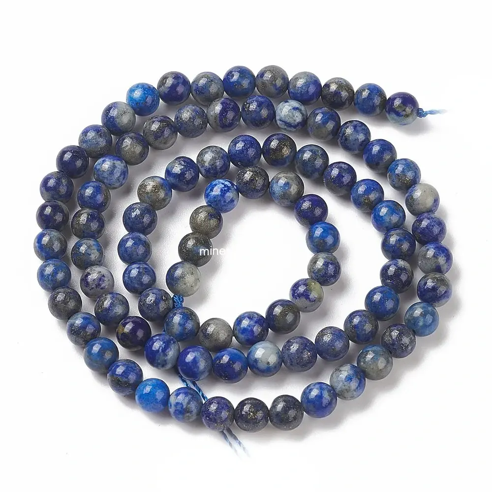 Lapis lazuli, kvalita B, 3,5-4 mm, balení 5 ks