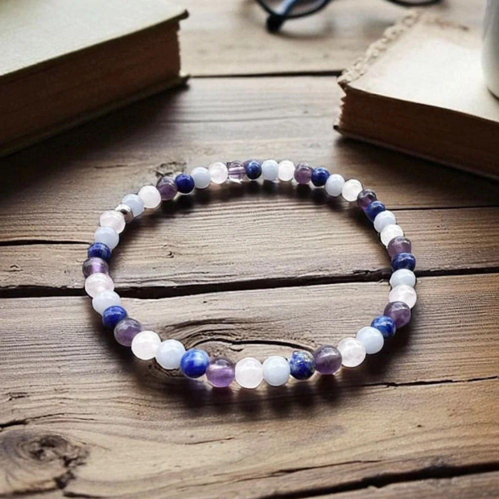 Ametyst, 4 mm, balení 5 ks