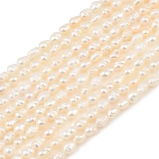 Říční perly, kvalita A, cca 3-3,5 mm, šňůra 34 cm 