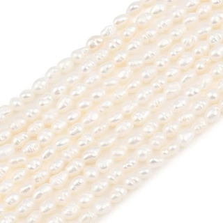 Říční perly, kvalita AA, 2-2,5 mm, šňůra 34 cm 